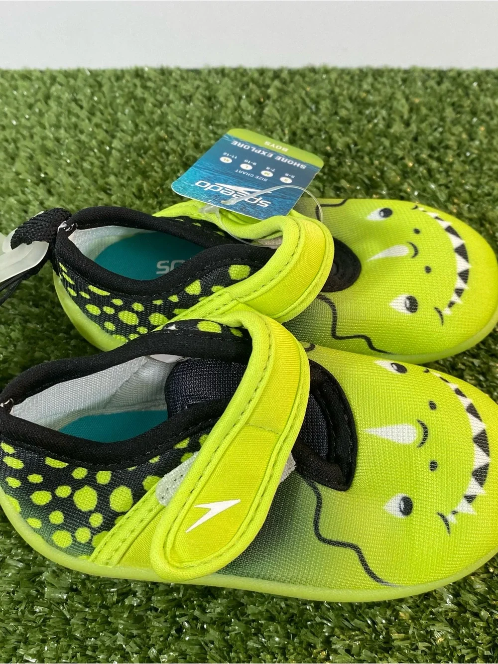 Speedo Shore Explore Water Shoes Little Kids Boys Size 5-6 Small Lime Green New